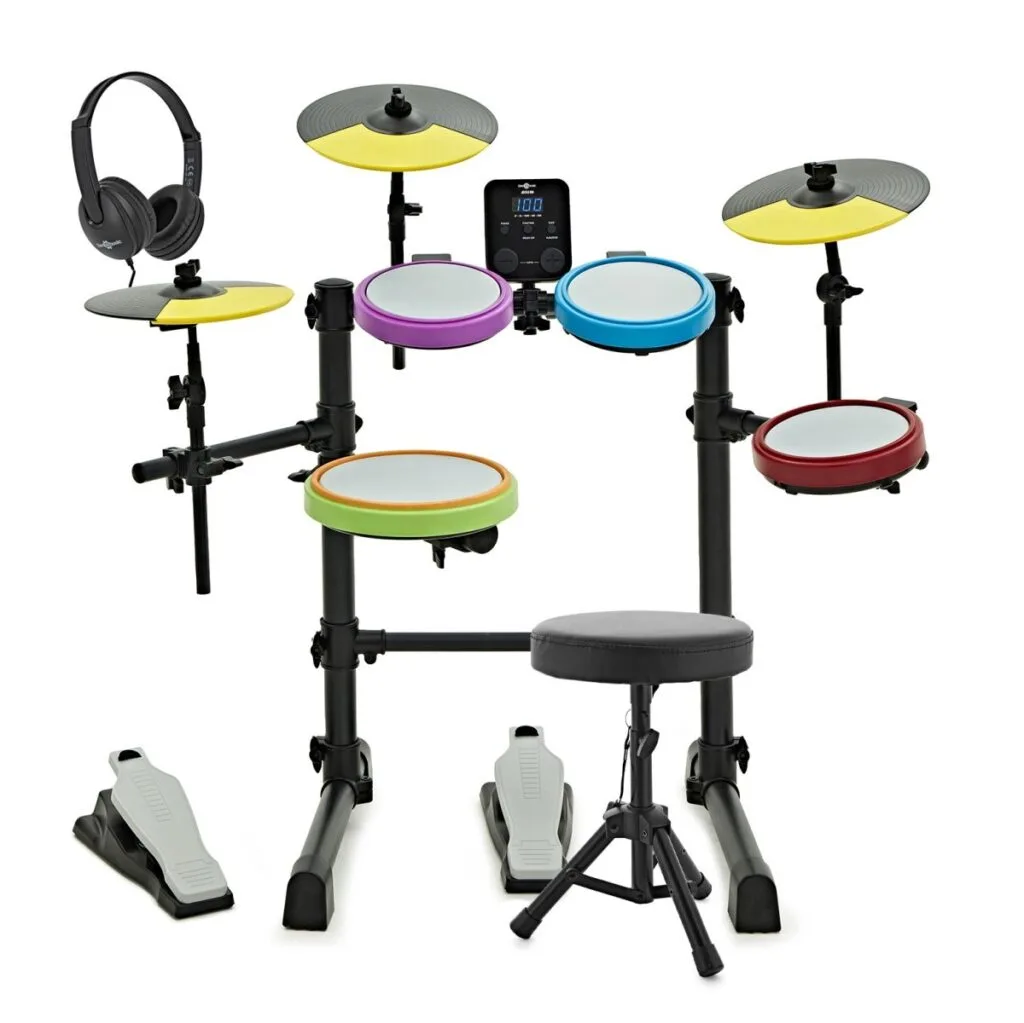 Junior Elektronisch Drumstel met Koptelefoon en Kruk by Gear4music